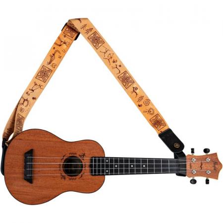 Rayzm Ukulele Strap – Adjustable Nylon Shoulder Strap With Non-Slip Design, PU Leather Ends & Included End Pin-867531