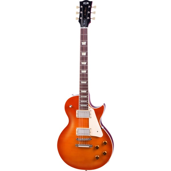 FGN Guitars Neo Classic LS10 Faded Cherry Burst Electric Guitar with Gig Bag