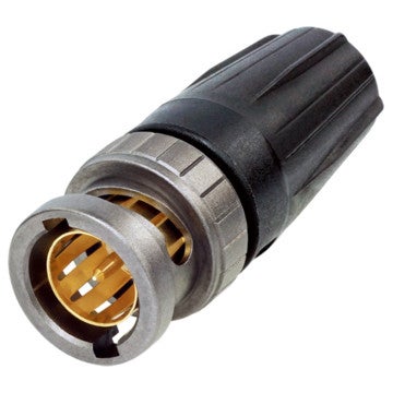 Neutrik NBNC75BLP9X UHD BNC Male Plug, 75 Ohms