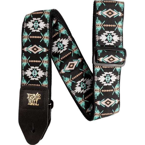 Ernie Ball Classic Jacquard Strap 5325 Southwestern Turquoise Guitar Strap