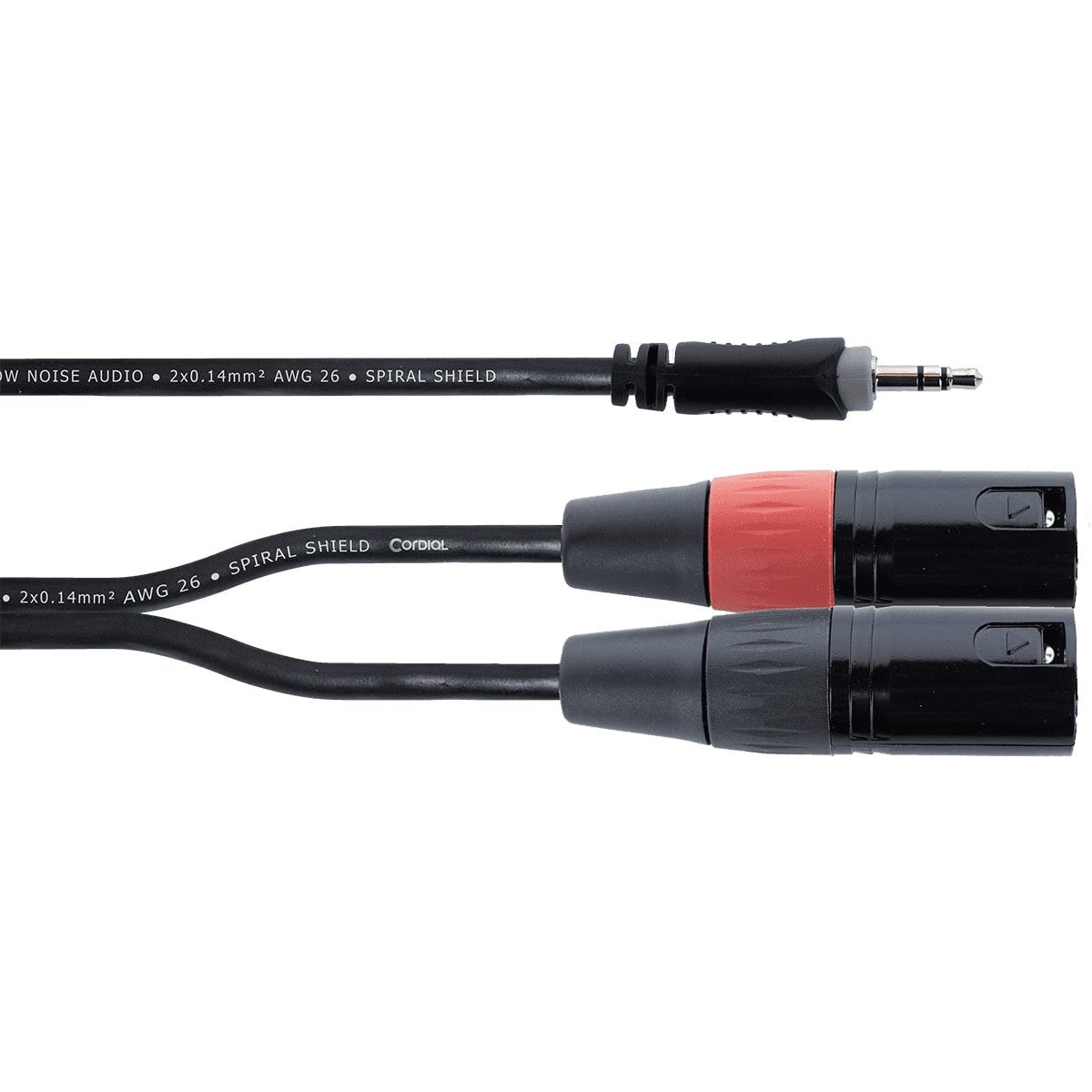Cordial EY1WMM Elements Stereo Mini Jack - 2x Male XLR Cable, 1m - Bild 3