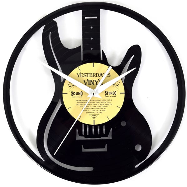 Yesterday's Vinyl Gitaar Wall Clock