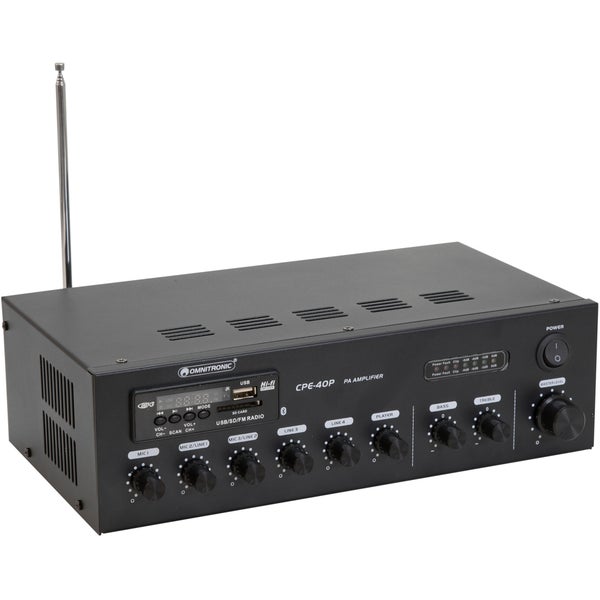 Omnitronic CPE-40P 70/100 Volt PA Mixer/Amplifier