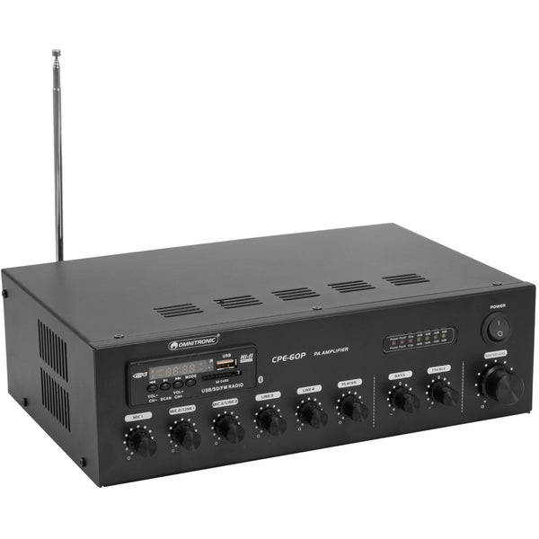 Omnitronic CPE-60P 70/100 Volt PA Mixer/Amplifier