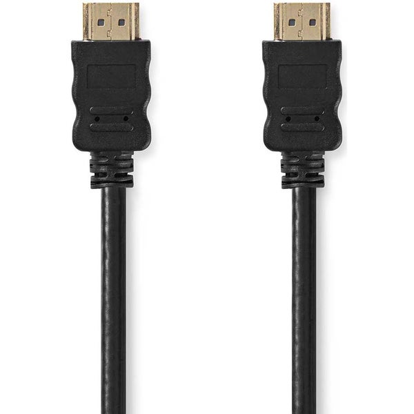 Nedis CVGT34000BK20 câble HDMI haute vitesse avec Ethernet 2,0 m plaqué nickel