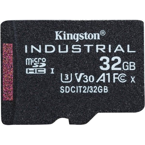 Kingston 32GB microSDHC Industrial C10 A1 pSLC Card Single Pack