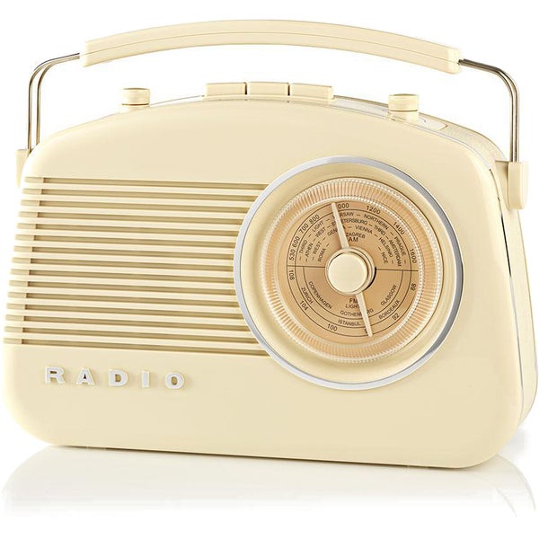 Nedis RDFM5000BG AM / FM-Radio Retro Tabletop (Ivory)