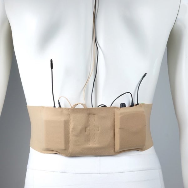 Ursa Straps Medium Double Pouch Waist Strap Beige ceinture pour émetteur de poche (100 cm)