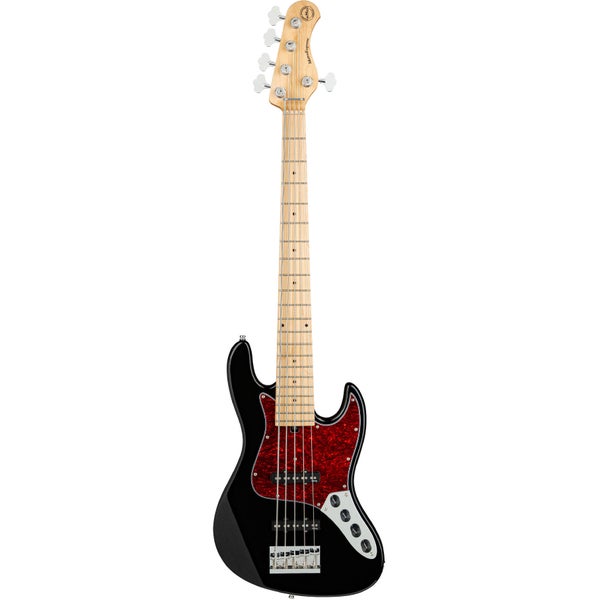 Sadowsky MetroExpress 21-5 Vintage Maple Solid Black High Polish 5-String Electric Bass Guitar