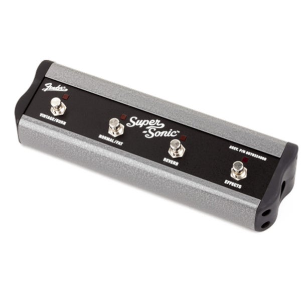 Fender 4-Button Footswitch Amp Voicing Channel FX Loop Reverb for Various Fender Amps