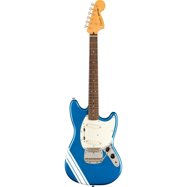 Squier Classic Vibe 60s Competition Mustang Lake Placid Blue Olympic White Stripes FSR Electric Guitar