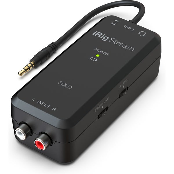 IK Multimedia iRig Stream Solo interface audio 3 entrées, sortie mono