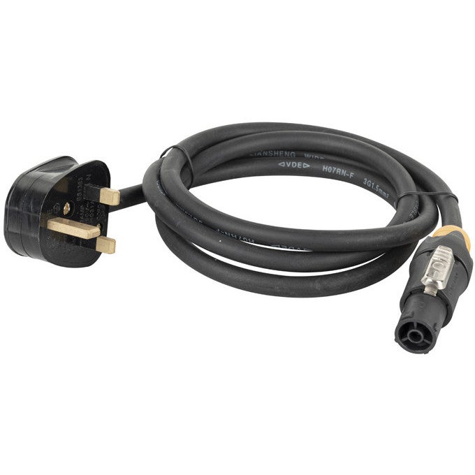 DAP 90518 PowerCon True 1 to UK Power Plug Adapter Cable