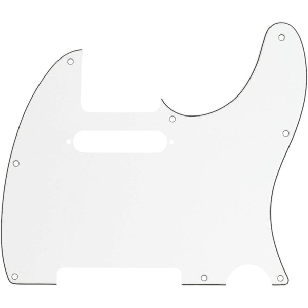 Fender 8-hole Mount Multi-Ply Telecaster Pickguard Parchment Pickguard para Fender Telecaster