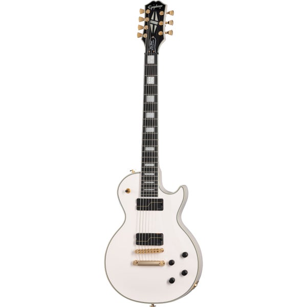 Epiphone Matt Heafy Origins Les Paul Custom 7-String Bone White 7-String Electric Guitar with Case