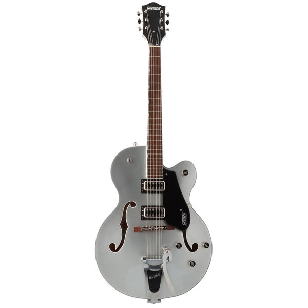 Gretsch G5420T Electromatic Classic Hollowbody SC Bigsby Airline Silver Silver Semi-Acoustic Guitar