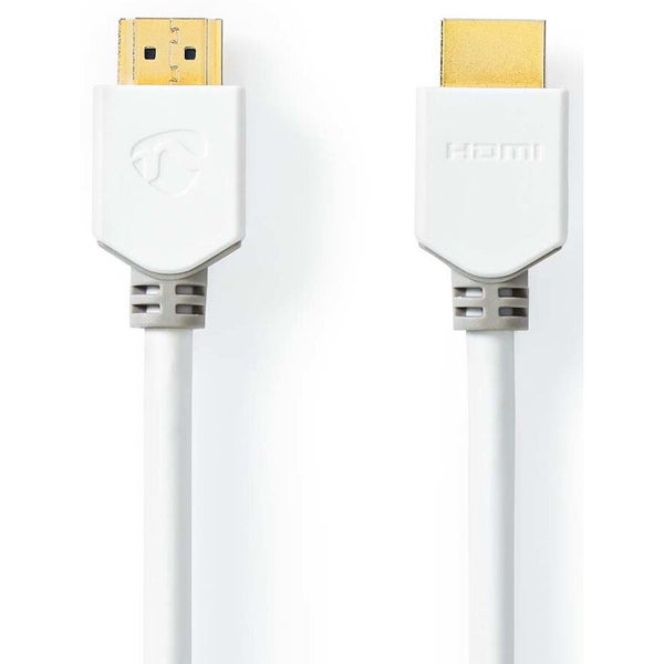 Nedis CVBW34000WT50 High Speed HDMI Cable with Ethernet, 5m (White)