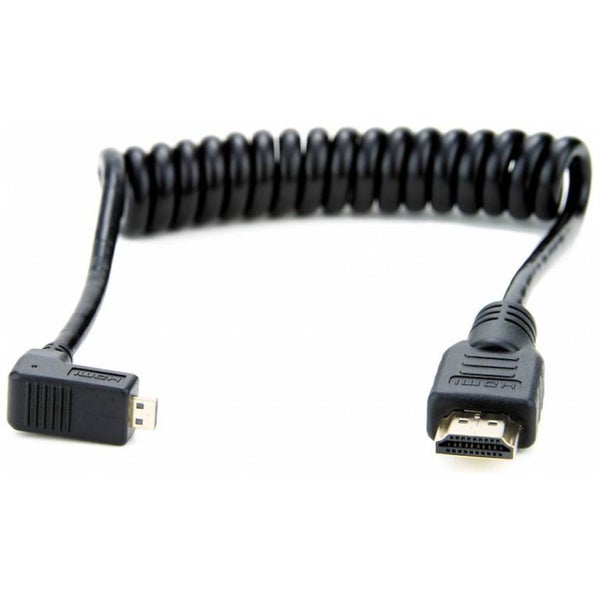 Atomos Coiled Micro-HDMI to HDMI Cable, 30-45cm