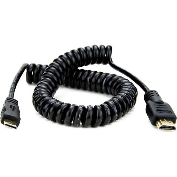 Atomos Coiled Mini-HDMI to HDMI Cable, 50-65cm
