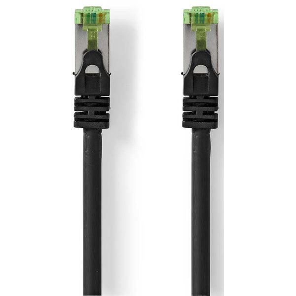 Nedis CCGP85420BK05 câble CAT7 PiMF RJ45 mâle 0,5 m noir