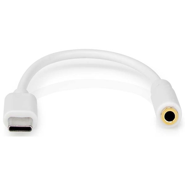 Nedis CCGP65950WT01 adaptateur USB USB-C mâle vers jack 3,5 mm femelle 0,1 m