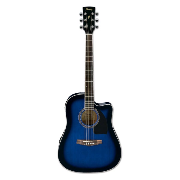 Ibanez PF15ECE-TBS Transparent Blue Sunburst elettroacustica