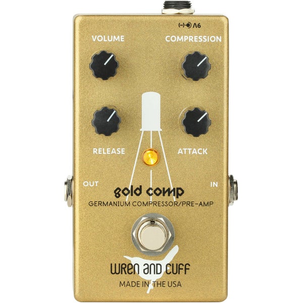 Wren and Cuff Gold Comp Germanium Compressor / Preamp Effects Pedal