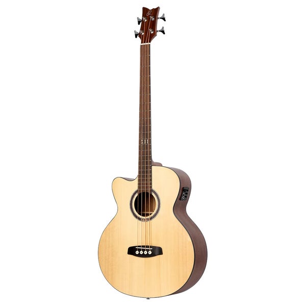 Ortega D538-4-L Deep Series 5 Acoustic Bass Natural Left-Handed Electro-Acoustic