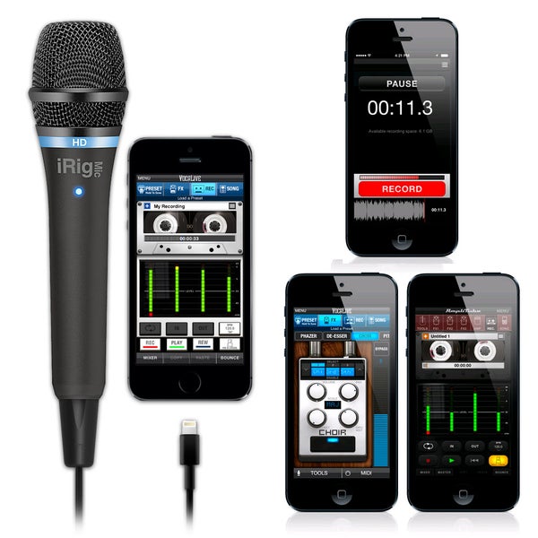 IK Multimedia iRig Mic HD micro numérique pour iOS et Mac