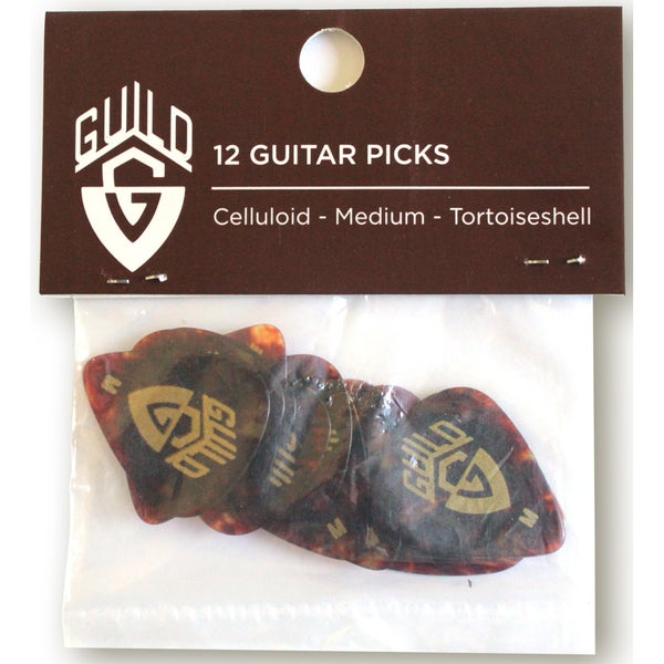 Guild Celluloid Picks Medium (12-Pack)