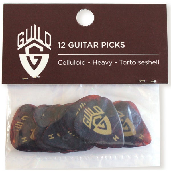 Guild Celluloid Picks médiators heavy (pack de 12)