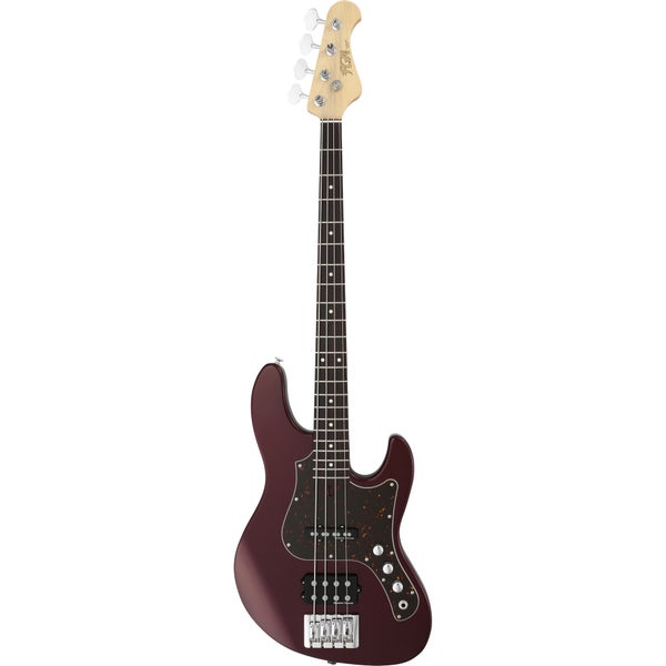 FGN Guitars J-Standard Mighty Jazz 2 Azuki Metallic Electric Bass Guitar with Gig Bag