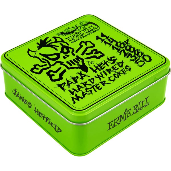 Ernie Ball 3821 Papa Het's Hardwired Master Cores - James Hetfield Signature Strings (3 Packs, .011-.050)