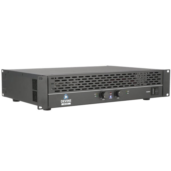 Devine MX-600 2-Channel PA Power Amplifier, 2x 300W at 8 Ohms