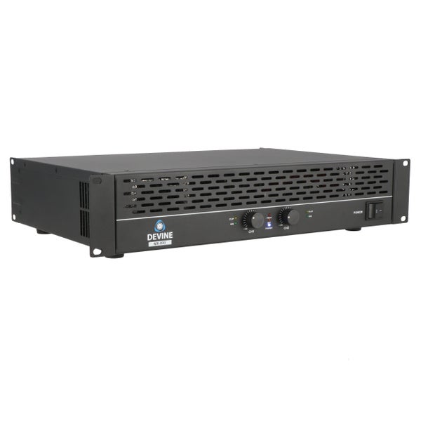 Devine MX-800 2-Channel PA Power Amplifier, 2x 400W at 8 Ohms