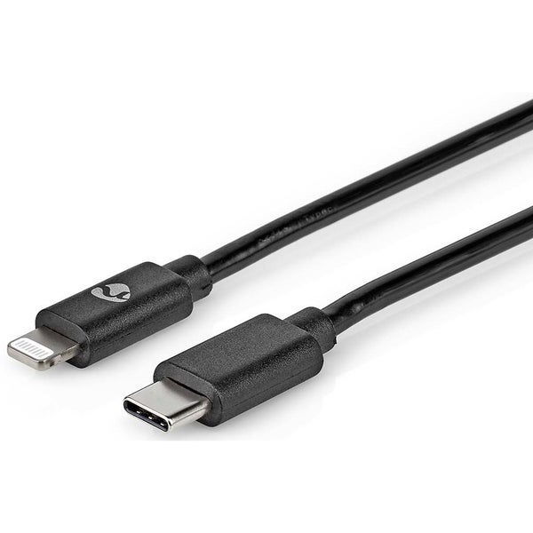 Nedis CCGP39650BK10 USB-C - 8-Pin Lightning Cable, 1m (Black)
