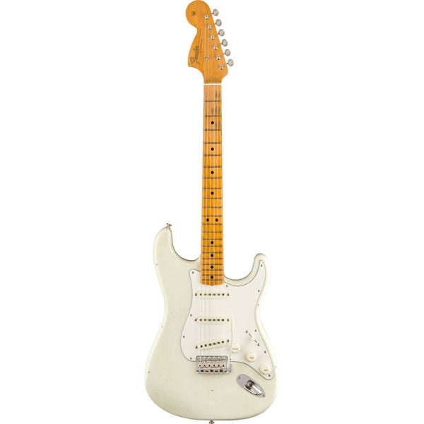 Fender Custom Shop Jimi Hendrix Voodoo Child Signature Stratocaster Journeyman Relic MN Olympic White with Deluxe Case and CoA