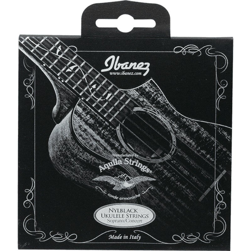 Ibanez NBUKS4 Concert/Soprano Ukulele Strings - Black Nylon