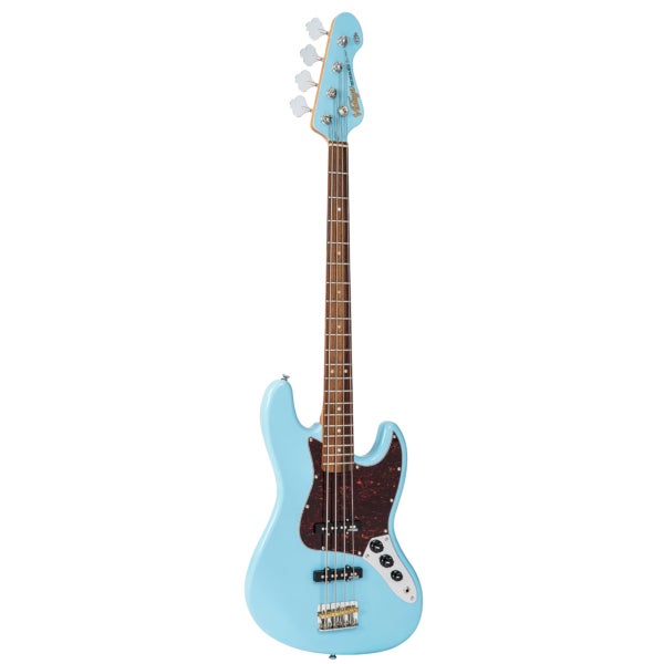 Vintage VJ74 Reissued Laguna Blue Electric Bass Guitar