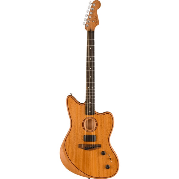 Fender American Acoustasonic Jazzmaster All-Mahogany Natural avec housse deluxe