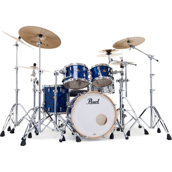 Pearl MMG904XP/C418 Masters Maple/Gum Blue Abalone 4-Piece Shell Set