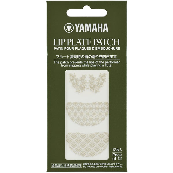 Yamaha Lip Plate Patch pour flûte traversière (lot de 12)