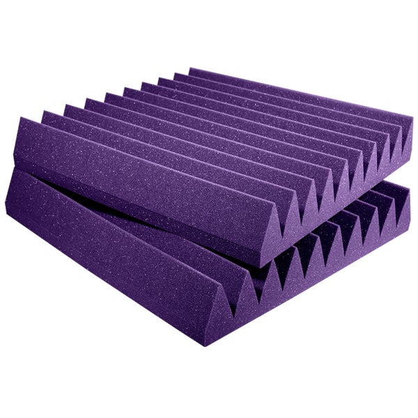 Auralex Studiofoam Wedges Purple 61x61x10cm Purple Absorber (Pack of 6)