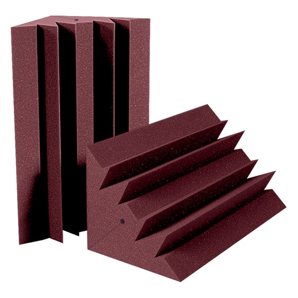 Auralex LENRD Burgundy 30x30x61cm Red Bass Trap (Pack of 4)