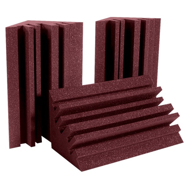 Auralex MetroLENRD Burgundy 30x30x61cm Red Bass Trap (Pack of 4)