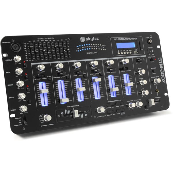 Skytec STM-3007 6-Channel Mixer with Media Player & EQ