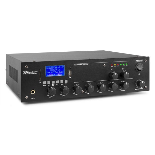 Power Dynamics PPA502 100V/70V 2-Channel Amplifier (50W)