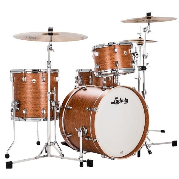 Ludwig LN24233TXB3 NeuSonic Fab Satinwood 3-Piece Shell Set
