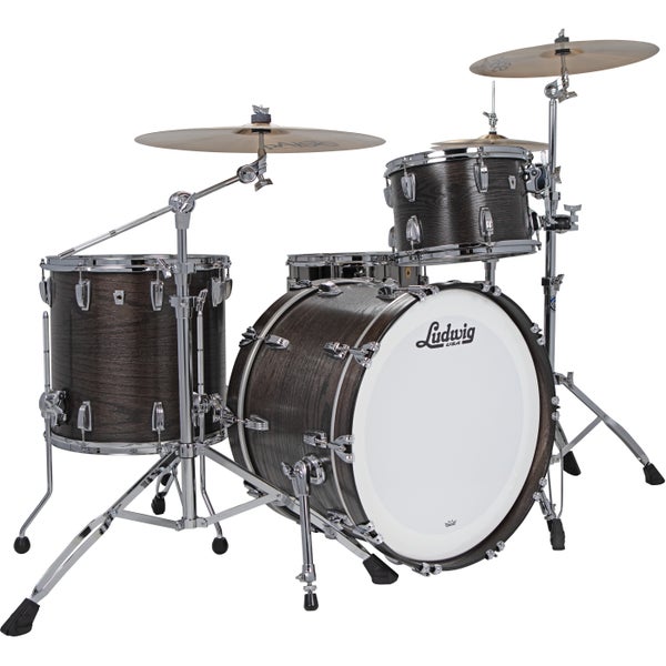 Ludwig L7342AXSKWC Classic Oak Fab Smoke 3-Piece Shell Set