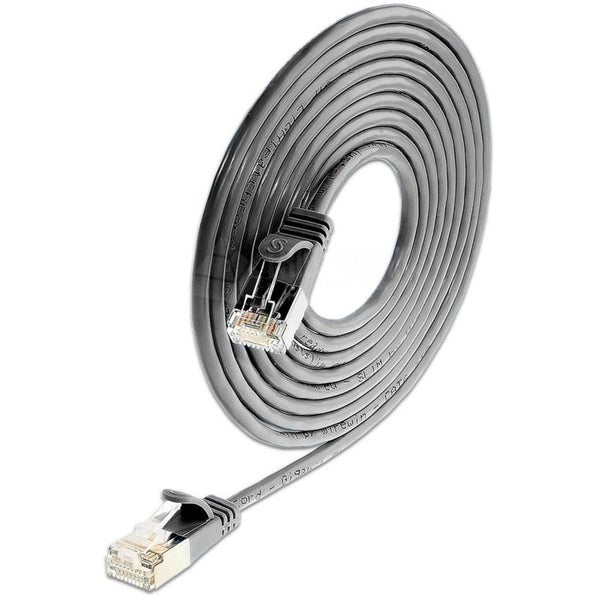SLIM SL10150 CAT6 Patch Cable U/FTP Ø 3.8mm (Black, 3m)